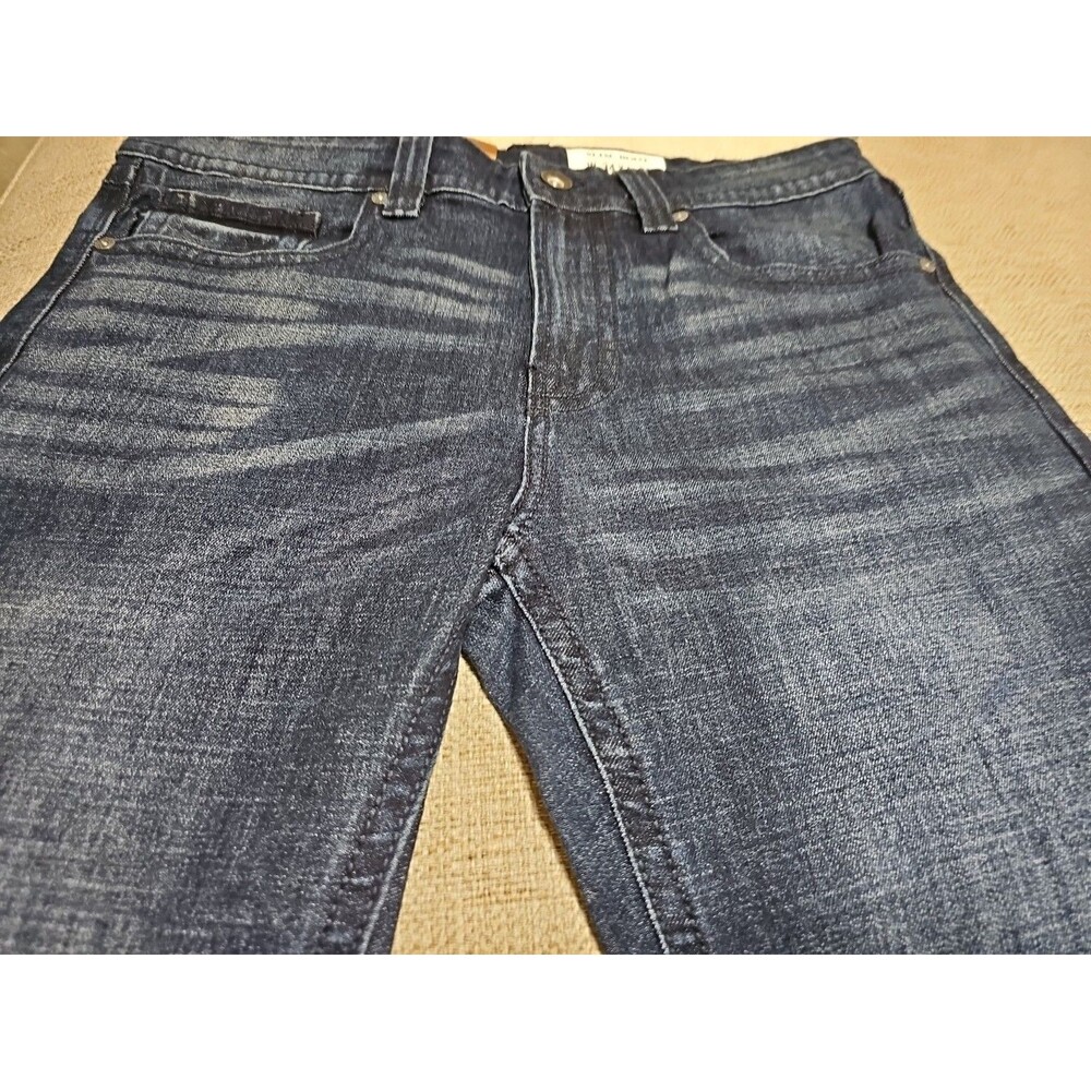 TK Axel Jeans Men Sz 34X32 Blue Denim Stretch Slim Fit Boot Cut Dark Wash NWT - Picture 5 of 9